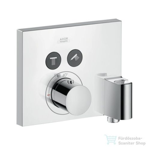 Hansgrohe Axor ShowerSelect Square termosztátos falsík alatti csaptelep 2 fogyasztóhoz, beépített Fixfittel és Porter szettel 36712000