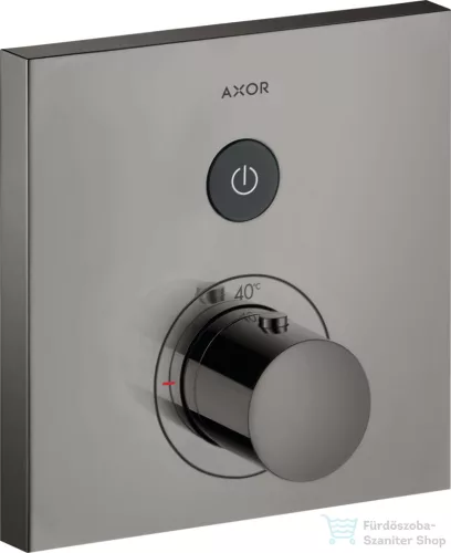 Hansgrohe Axor ShowerSelect Square falsík alatti termosztátos csaptelep 1 fogyasztóhoz,polírozott fekete króm 36714330