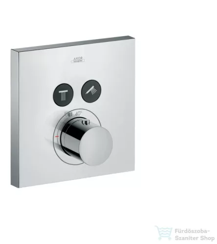 Hansgrohe Axor ShowerSelect Square falsík alatti termosztátos csaptelep 2 fogyasztóhoz 36715000