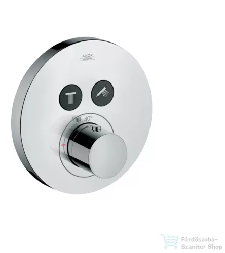 Hansgrohe Axor ShowerSelect Round falsík alatti termosztátos csaptelep 2 fogyasztóhoz,króm 36723000
