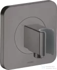 Hansgrohe AXOR Citterio E gégecsőcsatlakozós zuhanytartó,szálcsiszolt fekete króm 36724340