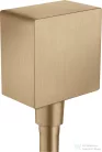 Hansgrohe AXOR ShowerSolutions szögletes gégecső csatlakozó,szálcsiszolt bronz 36732140