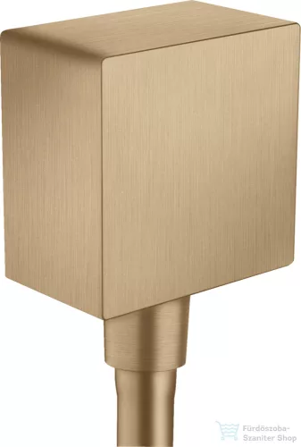 Hansgrohe AXOR ShowerSolutions szögletes gégecső csatlakozó,szálcsiszolt bronz 36732140