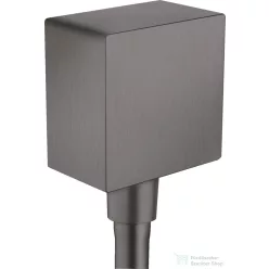   Hansgrohe AXOR ShowerSolutions szögletes gégecső csatlakozó,szálcsiszolt fekete króm 36732340