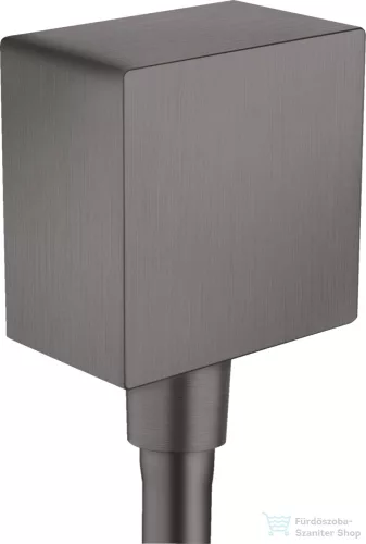 Hansgrohe AXOR ShowerSolutions szögletes gégecső csatlakozó,szálcsiszolt fekete króm 36732340