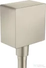 Hansgrohe AXOR ShowerSolutions szögletes gégecső csatlakozó,szálcsiszolt nikkel 36732820