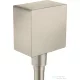 Hansgrohe AXOR ShowerSolutions szögletes gégecső csatlakozó,szálcsiszolt nikkel 36732820