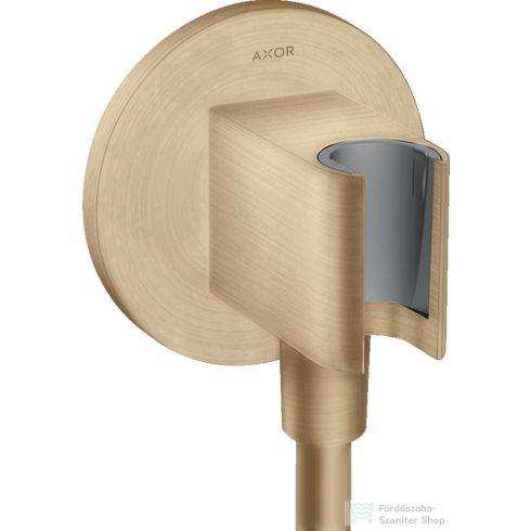 Hansgrohe AXOR SHOWERSOLUTIONS Porter zuhanytartó gégecső csatlakozóval,szálcsiszolt bronz 36733140