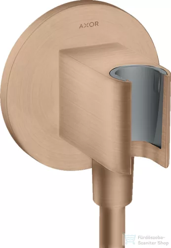 Hansgrohe AXOR SHOWERSOLUTIONS Porter zuhanytartó gégecső csatlakozóval,szálcsiszolt vörös arany hatású 36733310