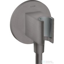   Hansgrohe AXOR SHOWERSOLUTIONS Porter zuhanytartó gégecső csatlakozóval,szálcsiszolt fekete króm 36733340