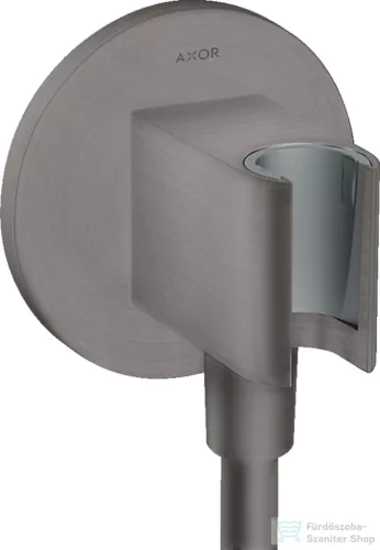 Hansgrohe AXOR SHOWERSOLUTIONS Porter zuhanytartó gégecső csatlakozóval,szálcsiszolt fekete króm 36733340