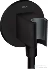 Hansgrohe AXOR SHOWERSOLUTIONS Porter zuhanytartó gégecső csatlakozóval,matt fekete 36733670