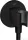 Hansgrohe AXOR SHOWERSOLUTIONS Porter zuhanytartó gégecső csatlakozóval,matt fekete 36733670