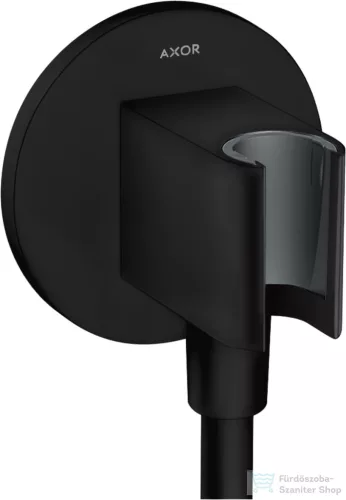 Hansgrohe AXOR SHOWERSOLUTIONS Porter zuhanytartó gégecső csatlakozóval,matt fekete 36733670