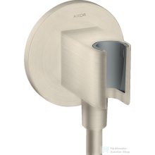   Hansgrohe AXOR SHOWERSOLUTIONS Porter zuhanytartó gégecső csatlakozóval,szálcsiszolt nikkel 36733820
