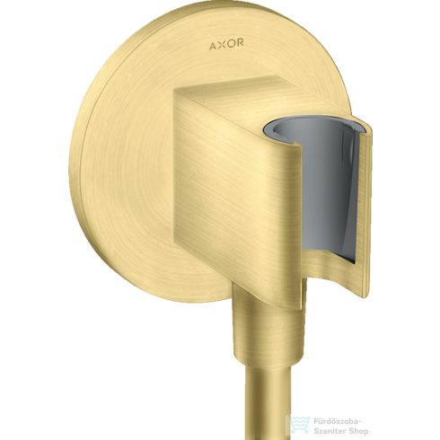 Hansgrohe AXOR SHOWERSOLUTIONS Porter zuhanytartó gégecső csatlakozóval,szálcsiszolt sárgaréz hatású 36733950