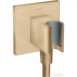   Hansgrohe AXOR SHOWERSOLUTIONS Porter Square zuhanytartó gégecső csatlakozóval,szálcsiszolt bronz 36734140