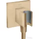 Hansgrohe AXOR SHOWERSOLUTIONS Porter Square zuhanytartó gégecső csatlakozóval,szálcsiszolt bronz 36734140