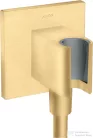 Hansgrohe AXOR SHOWERSOLUTIONS Porter Square zuhanytartó gégecső csatlakozóval,szálcsiszolt arany hatású 36734250