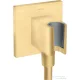 Hansgrohe AXOR SHOWERSOLUTIONS Porter Square zuhanytartó gégecső csatlakozóval,szálcsiszolt arany hatású 36734250