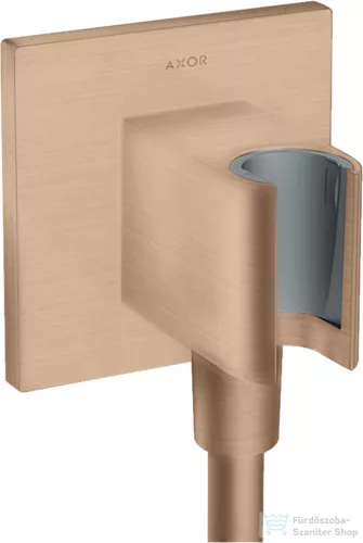 Hansgrohe AXOR SHOWERSOLUTIONS Porter Square zuhanytartó gégecső csatlakozóval,szálcsiszolt vörös arany hatású 36734310