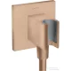 Hansgrohe AXOR SHOWERSOLUTIONS Porter Square zuhanytartó gégecső csatlakozóval,szálcsiszolt vörös arany hatású 36734310