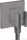 Hansgrohe AXOR SHOWERSOLUTIONS Porter Square zuhanytartó gégecső csatlakozóval,szálcsiszolt fekete króm 36734340