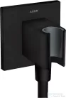 Hansgrohe AXOR SHOWERSOLUTIONS Porter Square zuhanytartó gégecső csatlakozóval,matt fekete 36734670