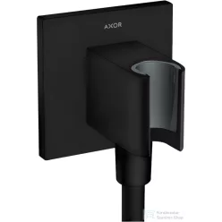   Hansgrohe AXOR SHOWERSOLUTIONS Porter Square zuhanytartó gégecső csatlakozóval,matt fekete 36734670