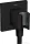Hansgrohe AXOR SHOWERSOLUTIONS Porter Square zuhanytartó gégecső csatlakozóval,matt fekete 36734670