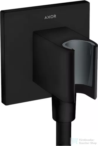 Hansgrohe AXOR SHOWERSOLUTIONS Porter Square zuhanytartó gégecső csatlakozóval,matt fekete 36734670