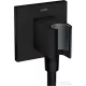 Hansgrohe AXOR SHOWERSOLUTIONS Porter Square zuhanytartó gégecső csatlakozóval,matt fekete 36734670