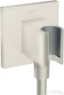 Hansgrohe AXOR SHOWERSOLUTIONS Porter Square zuhanytartó gégecső csatlakozóval,rozsdamentes acél hatású 36734800