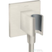   Hansgrohe AXOR SHOWERSOLUTIONS Porter Square zuhanytartó gégecső csatlakozóval,rozsdamentes acél hatású 36734800