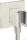 Hansgrohe AXOR SHOWERSOLUTIONS Porter Square zuhanytartó gégecső csatlakozóval,rozsdamentes acél hatású 36734800