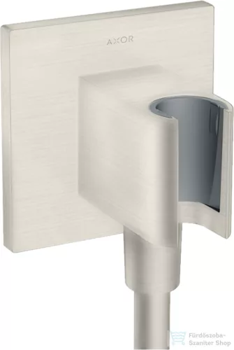 Hansgrohe AXOR SHOWERSOLUTIONS Porter Square zuhanytartó gégecső csatlakozóval,rozsdamentes acél hatású 36734800