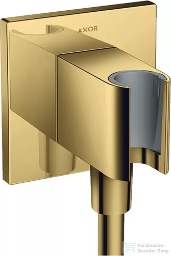 Hansgrohe AXOR SHOWERSOLUTIONS Porter Square zuhanytartó gégecső csatlakozóval,polírozott arany hatású 36734990