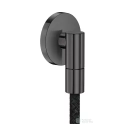   Hansgrohe AXOR FINE round gégecső csatlakozó, szálcsiszolt fekete króm 36737340