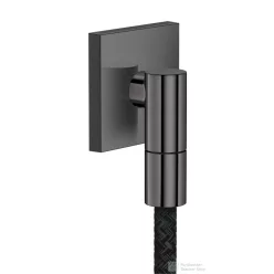   Hansgrohe AXOR FINE square gégecső csatlakozó, polírozott fekete króm 36738330
