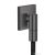 Hansgrohe AXOR FINE square gégecső csatlakozó, polírozott fekete króm 36738330