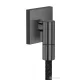 Hansgrohe AXOR FINE square gégecső csatlakozó, polírozott fekete króm 36738330