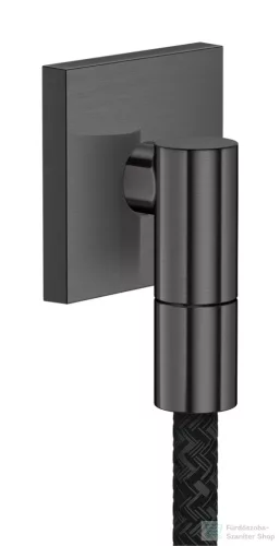 Hansgrohe AXOR FINE square gégecső csatlakozó, szálcsiszolt fekete króm 36738340