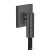 Hansgrohe AXOR FINE square gégecső csatlakozó, szálcsiszolt fekete króm 36738340