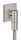 Hansgrohe AXOR FINE square gégecső csatlakozó, rozsdamentes acél hatású 36738800