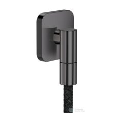   Hansgrohe AXOR FINE softsquare gégecső csatlakozó, polírozott fekete króm 36739330
