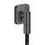 Hansgrohe AXOR FINE softsquare gégecső csatlakozó, polírozott fekete króm 36739330