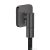 Hansgrohe AXOR FINE softsquare gégecső csatlakozó, szálcsiszolt fekete króm 36739340