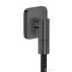 Hansgrohe AXOR FINE softsquare gégecső csatlakozó, szálcsiszolt fekete króm 36739340