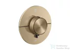 Hansgrohe AXOR SHOWERSELECT ID Round 2 funkciós falsík alatti termosztátos csaptelep, szálcsiszolt bronz 36750140