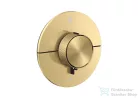 Hansgrohe AXOR SHOWERSELECT ID Round 2 funkciós falsík alatti termosztátos csaptelep, szálcsiszolt arany hatású 36750250